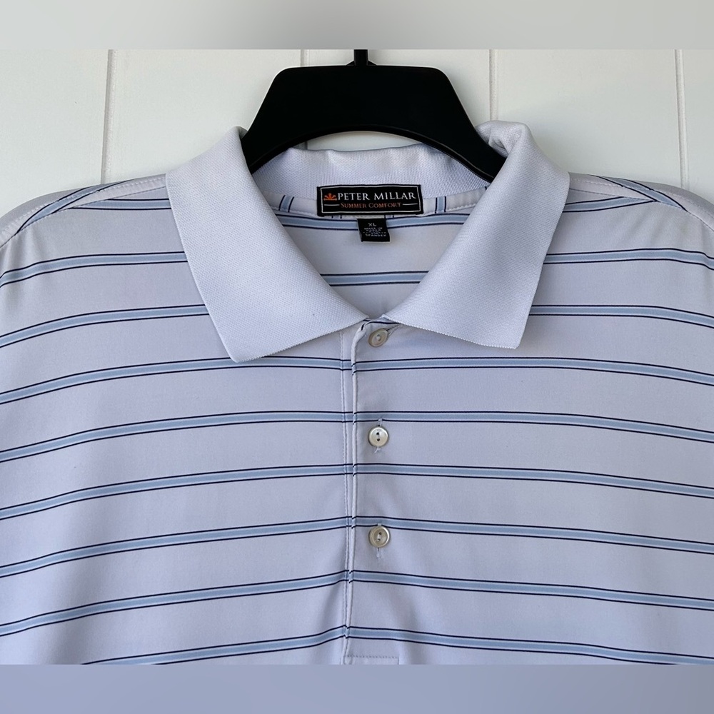 Peter Millar Men’s Summer Comfort Short Sleeve Golf Polo Size XL - Picture 2 of 8
